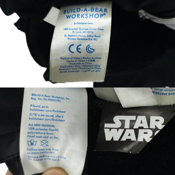 Build A Bear Obi Wan Kenobi Darth Vader Star Wars Bears Plush Stuffed Animal Toy - Picture 11 of 16